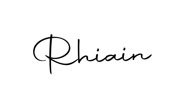 Make a beautiful signature design for name Rhiain. With this signature (Autography-DOLnW) style, you can create a handwritten signature for free. Rhiain signature style 10 images and pictures png