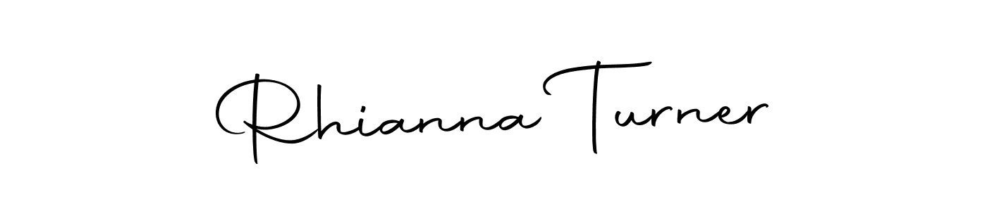 You can use this online signature creator to create a handwritten signature for the name Rhianna Turner. This is the best online autograph maker. Rhianna Turner signature style 10 images and pictures png