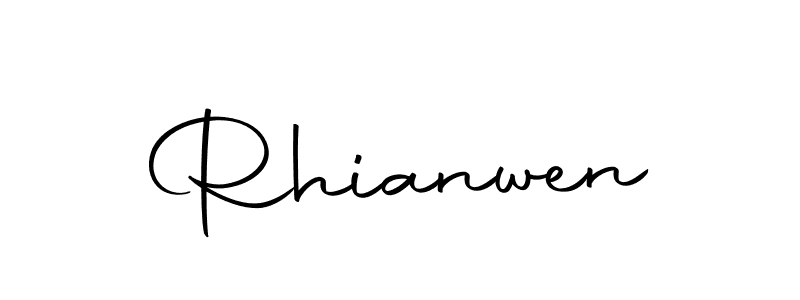 Use a signature maker to create a handwritten signature online. With this signature software, you can design (Autography-DOLnW) your own signature for name Rhianwen. Rhianwen signature style 10 images and pictures png