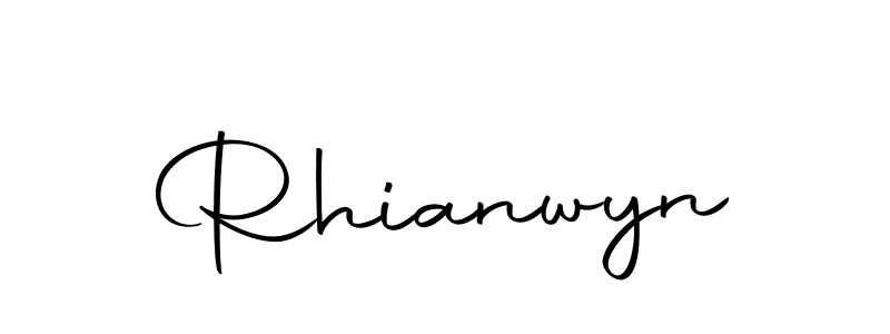 Design your own signature with our free online signature maker. With this signature software, you can create a handwritten (Autography-DOLnW) signature for name Rhianwyn. Rhianwyn signature style 10 images and pictures png