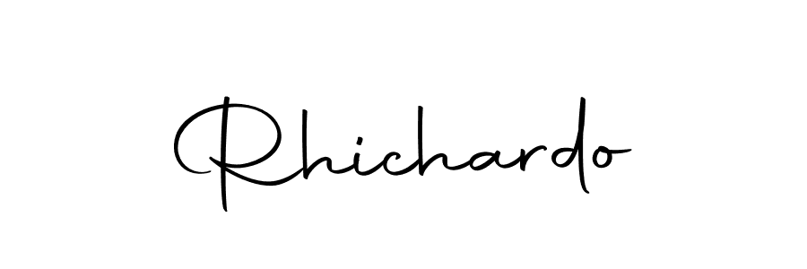 Make a beautiful signature design for name Rhichardo. With this signature (Autography-DOLnW) style, you can create a handwritten signature for free. Rhichardo signature style 10 images and pictures png