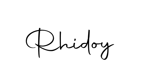 Design your own signature with our free online signature maker. With this signature software, you can create a handwritten (Autography-DOLnW) signature for name Rhidoy. Rhidoy signature style 10 images and pictures png