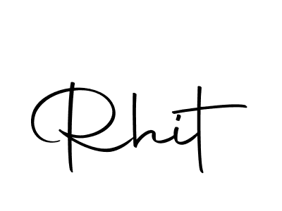 Rhit stylish signature style. Best Handwritten Sign (Autography-DOLnW) for my name. Handwritten Signature Collection Ideas for my name Rhit. Rhit signature style 10 images and pictures png
