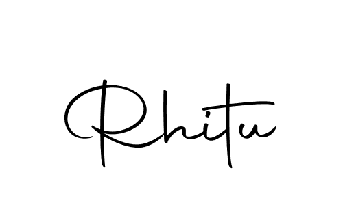 Design your own signature with our free online signature maker. With this signature software, you can create a handwritten (Autography-DOLnW) signature for name Rhitu. Rhitu signature style 10 images and pictures png