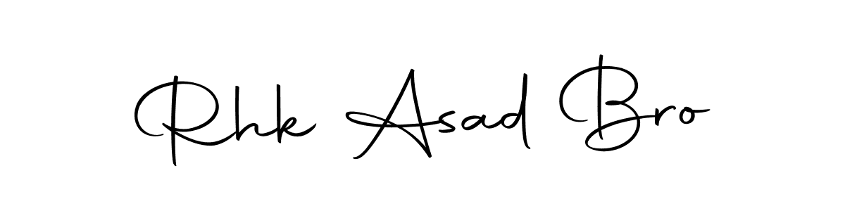 Also we have Rhk Asad Bro name is the best signature style. Create professional handwritten signature collection using Autography-DOLnW autograph style. Rhk Asad Bro signature style 10 images and pictures png
