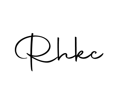 Design your own signature with our free online signature maker. With this signature software, you can create a handwritten (Autography-DOLnW) signature for name Rhkc. Rhkc signature style 10 images and pictures png