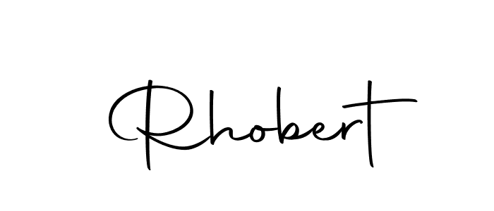 Create a beautiful signature design for name Rhobert. With this signature (Autography-DOLnW) fonts, you can make a handwritten signature for free. Rhobert signature style 10 images and pictures png