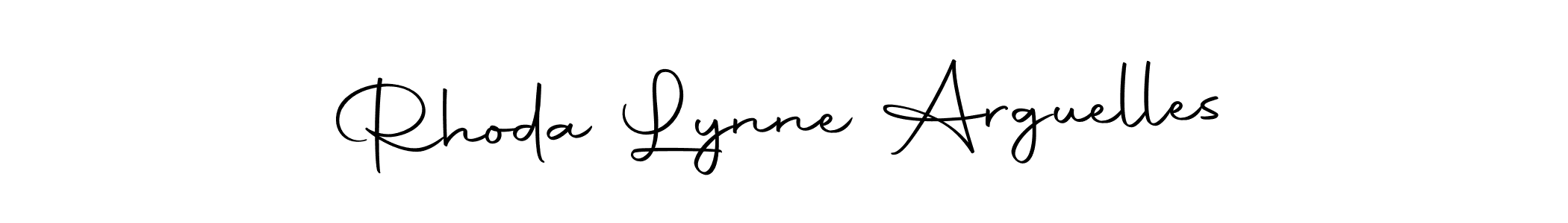 Design your own signature with our free online signature maker. With this signature software, you can create a handwritten (Autography-DOLnW) signature for name Rhoda Lynne Arguelles. Rhoda Lynne Arguelles signature style 10 images and pictures png