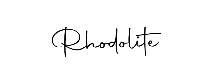 Create a beautiful signature design for name Rhodolite. With this signature (Autography-DOLnW) fonts, you can make a handwritten signature for free. Rhodolite signature style 10 images and pictures png