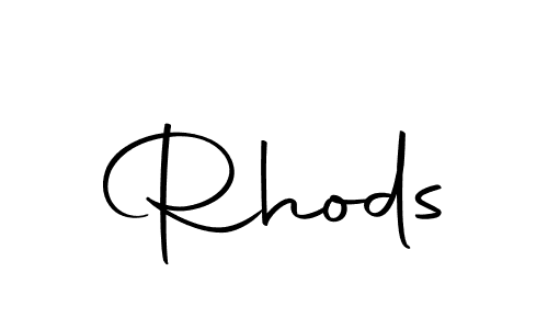 Use a signature maker to create a handwritten signature online. With this signature software, you can design (Autography-DOLnW) your own signature for name Rhods. Rhods signature style 10 images and pictures png