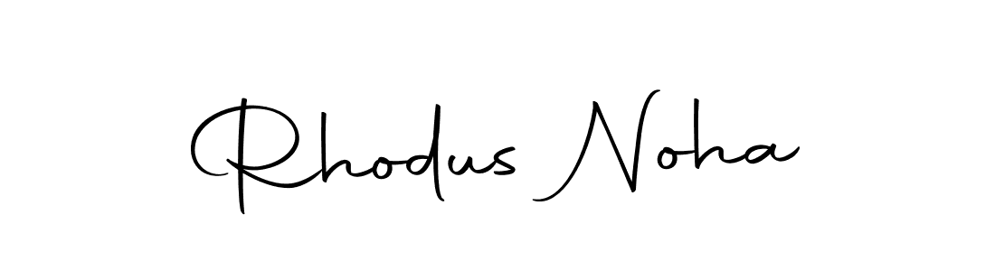 How to make Rhodus Noha signature? Autography-DOLnW is a professional autograph style. Create handwritten signature for Rhodus Noha name. Rhodus Noha signature style 10 images and pictures png
