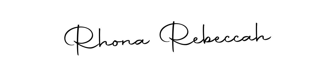 Make a short Rhona Rebeccah signature style. Manage your documents anywhere anytime using Autography-DOLnW. Create and add eSignatures, submit forms, share and send files easily. Rhona Rebeccah signature style 10 images and pictures png
