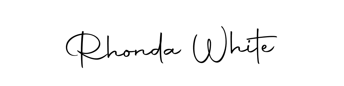 Make a beautiful signature design for name Rhonda White. With this signature (Autography-DOLnW) style, you can create a handwritten signature for free. Rhonda White signature style 10 images and pictures png