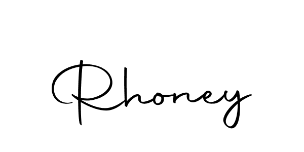 Make a beautiful signature design for name Rhoney. Use this online signature maker to create a handwritten signature for free. Rhoney signature style 10 images and pictures png