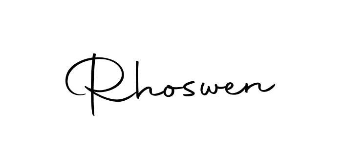 Make a beautiful signature design for name Rhoswen. Use this online signature maker to create a handwritten signature for free. Rhoswen signature style 10 images and pictures png