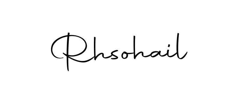 How to make Rhsohail signature? Autography-DOLnW is a professional autograph style. Create handwritten signature for Rhsohail name. Rhsohail signature style 10 images and pictures png
