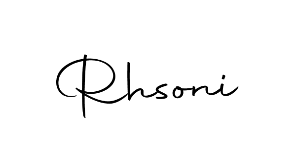 You should practise on your own different ways (Autography-DOLnW) to write your name (Rhsoni) in signature. don't let someone else do it for you. Rhsoni signature style 10 images and pictures png