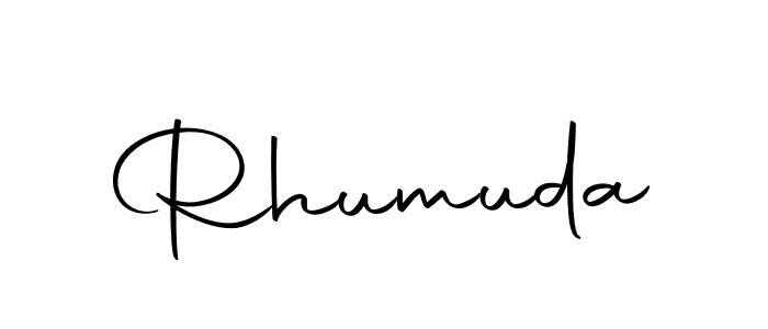 Use a signature maker to create a handwritten signature online. With this signature software, you can design (Autography-DOLnW) your own signature for name Rhumuda. Rhumuda signature style 10 images and pictures png