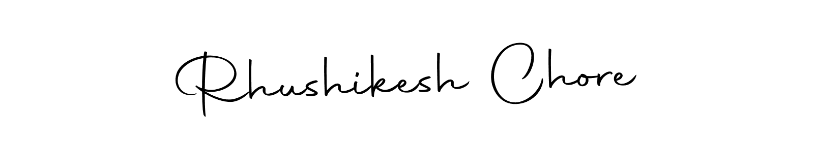 How to make Rhushikesh Chore name signature. Use Autography-DOLnW style for creating short signs online. This is the latest handwritten sign. Rhushikesh Chore signature style 10 images and pictures png