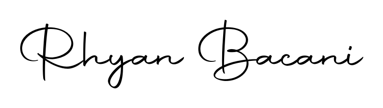 Stand out with a creative autograph for Rhyan Bacani. The Autography-DOLnW styling blends modern aesthetics with classic signature flourishes. Rhyan Bacani signature style 10 images and pictures png