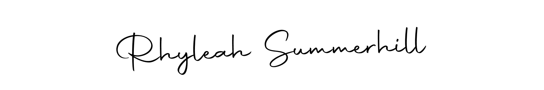 This is the best signature style for the Rhyleah Summerhill name. Also you like these signature font (Autography-DOLnW). Mix name signature. Rhyleah Summerhill signature style 10 images and pictures png