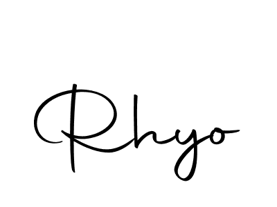 Rhyo stylish signature style. Best Handwritten Sign (Autography-DOLnW) for my name. Handwritten Signature Collection Ideas for my name Rhyo. Rhyo signature style 10 images and pictures png
