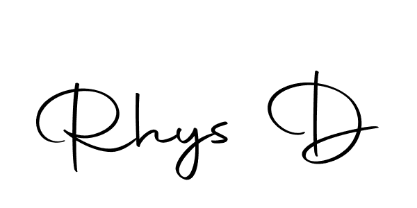 Create a beautiful signature design for name Rhys D. With this signature (Autography-DOLnW) fonts, you can make a handwritten signature for free. Rhys D signature style 10 images and pictures png