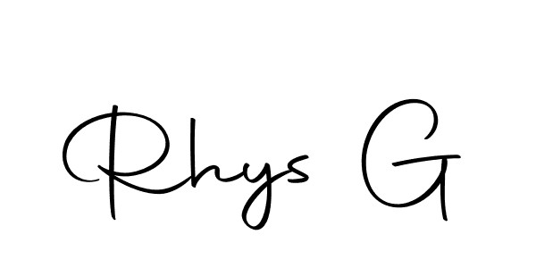 Rhys G stylish signature style. Best Handwritten Sign (Autography-DOLnW) for my name. Handwritten Signature Collection Ideas for my name Rhys G. Rhys G signature style 10 images and pictures png