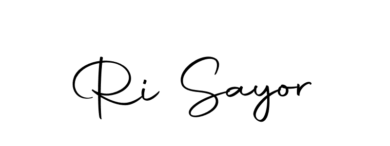 You should practise on your own different ways (Autography-DOLnW) to write your name (Ri Sayor) in signature. don't let someone else do it for you. Ri Sayor signature style 10 images and pictures png