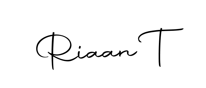 Make a beautiful signature design for name Riaan T. With this signature (Autography-DOLnW) style, you can create a handwritten signature for free. Riaan T signature style 10 images and pictures png