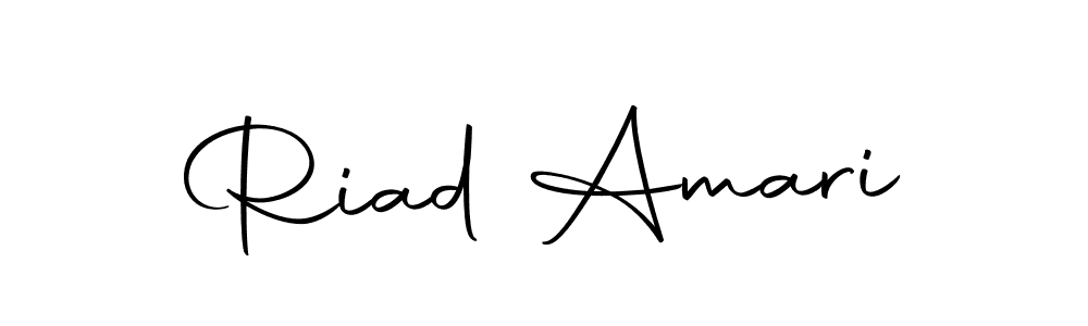 Use a signature maker to create a handwritten signature online. With this signature software, you can design (Autography-DOLnW) your own signature for name Riad Amari. Riad Amari signature style 10 images and pictures png