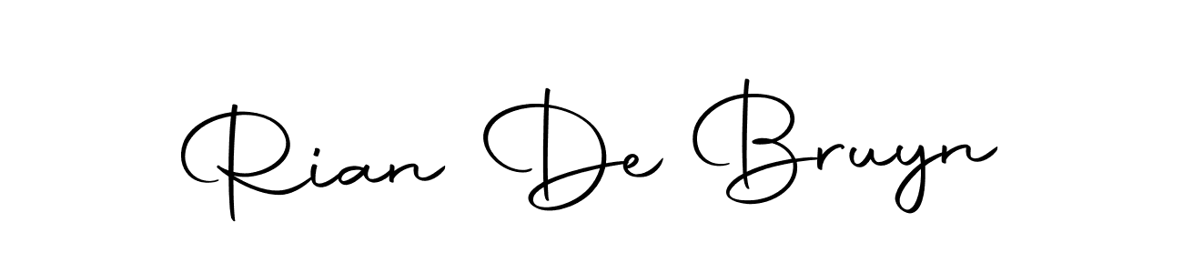 Rian De Bruyn stylish signature style. Best Handwritten Sign (Autography-DOLnW) for my name. Handwritten Signature Collection Ideas for my name Rian De Bruyn. Rian De Bruyn signature style 10 images and pictures png