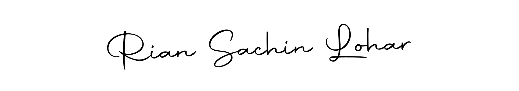 Rian Sachin Lohar stylish signature style. Best Handwritten Sign (Autography-DOLnW) for my name. Handwritten Signature Collection Ideas for my name Rian Sachin Lohar. Rian Sachin Lohar signature style 10 images and pictures png