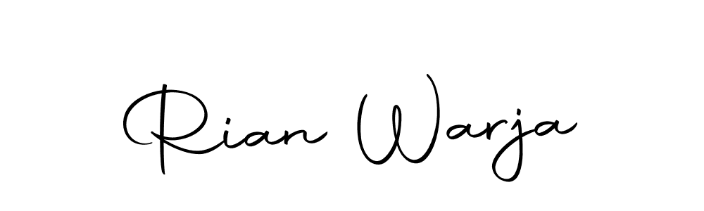 Make a beautiful signature design for name Rian Warja. Use this online signature maker to create a handwritten signature for free. Rian Warja signature style 10 images and pictures png