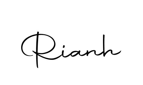 How to make Rianh signature? Autography-DOLnW is a professional autograph style. Create handwritten signature for Rianh name. Rianh signature style 10 images and pictures png