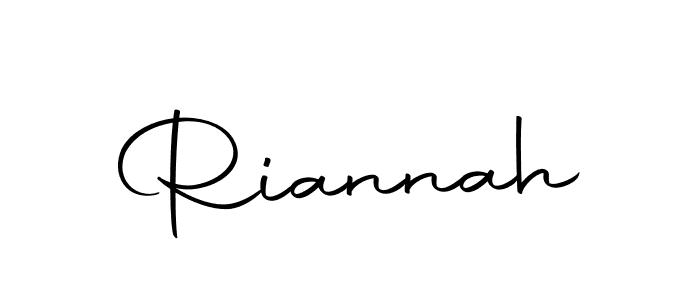 Design your own signature with our free online signature maker. With this signature software, you can create a handwritten (Autography-DOLnW) signature for name Riannah. Riannah signature style 10 images and pictures png