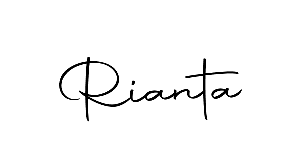 The best way (Autography-DOLnW) to make a short signature is to pick only two or three words in your name. The name Rianta include a total of six letters. For converting this name. Rianta signature style 10 images and pictures png
