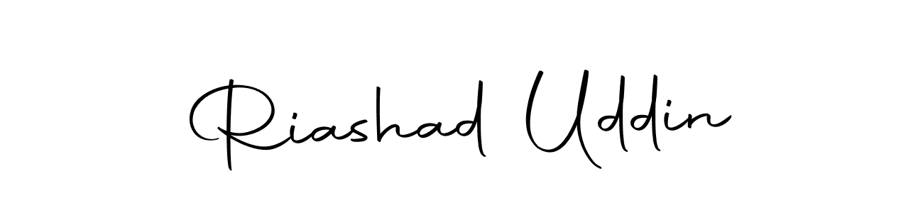 Make a beautiful signature design for name Riashad Uddin. With this signature (Autography-DOLnW) style, you can create a handwritten signature for free. Riashad Uddin signature style 10 images and pictures png