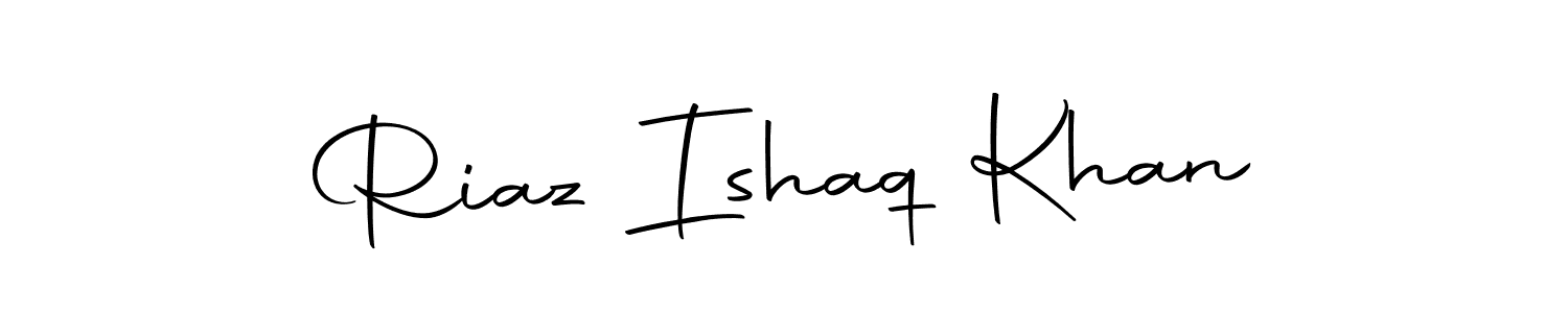 The best way (Autography-DOLnW) to make a short signature is to pick only two or three words in your name. The name Riaz Ishaq Khan include a total of six letters. For converting this name. Riaz Ishaq Khan signature style 10 images and pictures png