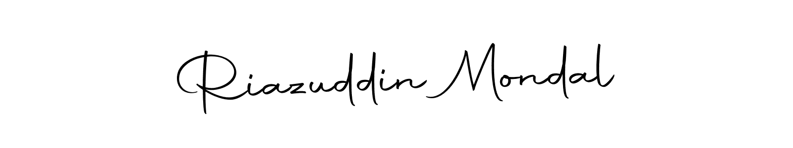 Create a beautiful signature design for name Riazuddin Mondal. With this signature (Autography-DOLnW) fonts, you can make a handwritten signature for free. Riazuddin Mondal signature style 10 images and pictures png