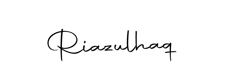 Use a signature maker to create a handwritten signature online. With this signature software, you can design (Autography-DOLnW) your own signature for name Riazulhaq. Riazulhaq signature style 10 images and pictures png