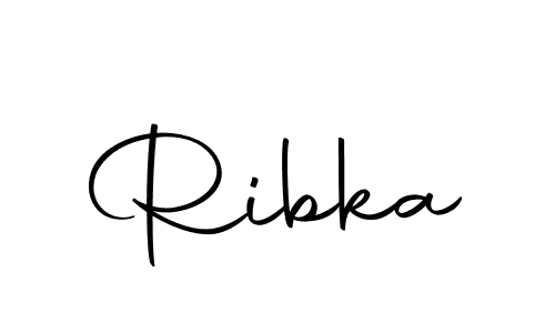 Create a beautiful signature design for name Ribka. With this signature (Autography-DOLnW) fonts, you can make a handwritten signature for free. Ribka signature style 10 images and pictures png