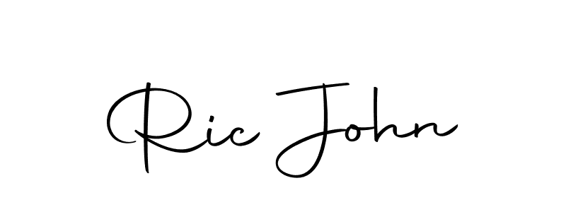 How to make Ric John signature? Autography-DOLnW is a professional autograph style. Create handwritten signature for Ric John name. Ric John signature style 10 images and pictures png