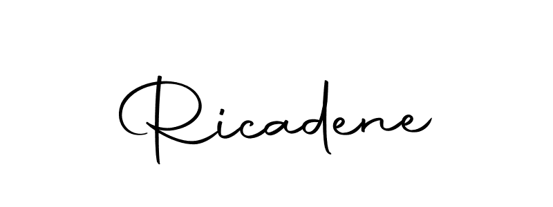 Similarly Autography-DOLnW is the best handwritten signature design. Signature creator online .You can use it as an online autograph creator for name Ricadene. Ricadene signature style 10 images and pictures png