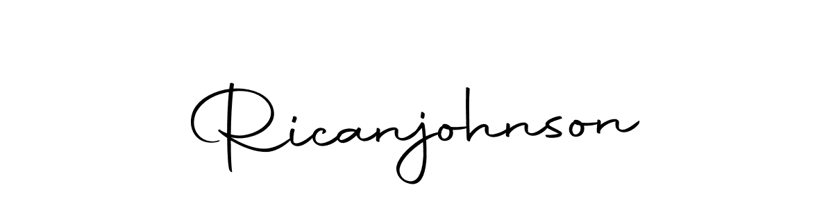 How to make Ricanjohnson signature? Autography-DOLnW is a professional autograph style. Create handwritten signature for Ricanjohnson name. Ricanjohnson signature style 10 images and pictures png