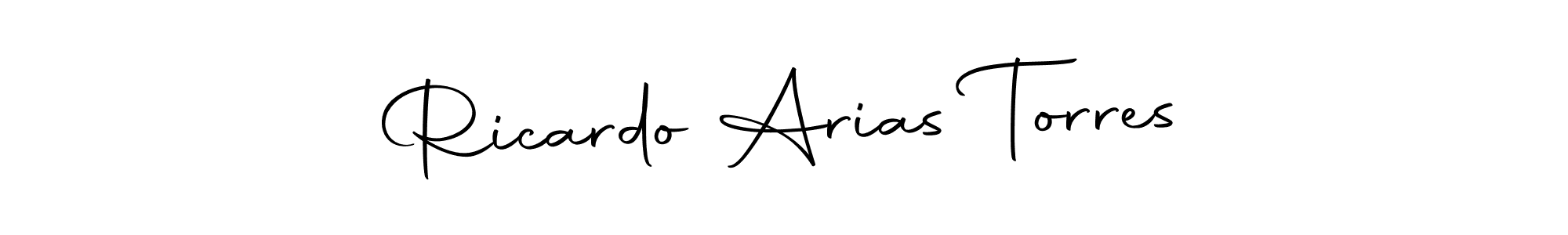 How to make Ricardo Arias Torres name signature. Use Autography-DOLnW style for creating short signs online. This is the latest handwritten sign. Ricardo Arias Torres signature style 10 images and pictures png