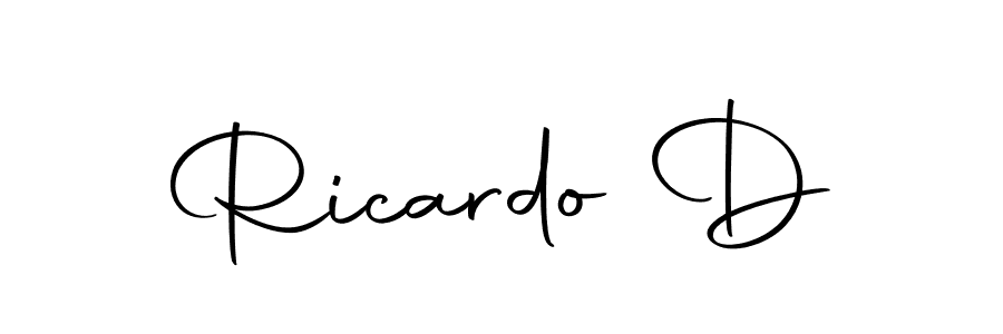 Ricardo D stylish signature style. Best Handwritten Sign (Autography-DOLnW) for my name. Handwritten Signature Collection Ideas for my name Ricardo D. Ricardo D signature style 10 images and pictures png