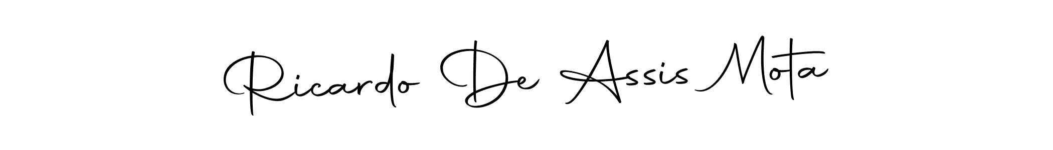How to make Ricardo De Assis Mota name signature. Use Autography-DOLnW style for creating short signs online. This is the latest handwritten sign. Ricardo De Assis Mota signature style 10 images and pictures png