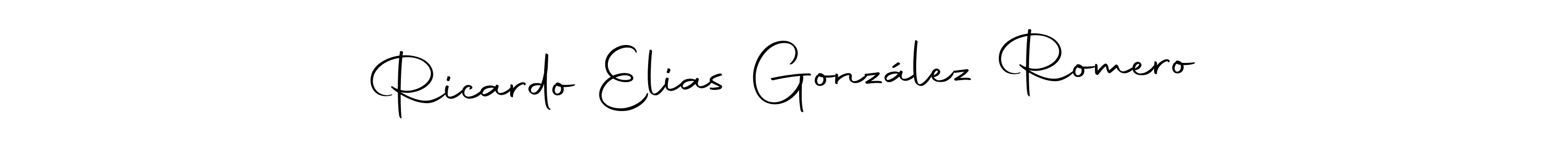 Make a beautiful signature design for name Ricardo Elias González Romero. With this signature (Autography-DOLnW) style, you can create a handwritten signature for free. Ricardo Elias González Romero signature style 10 images and pictures png