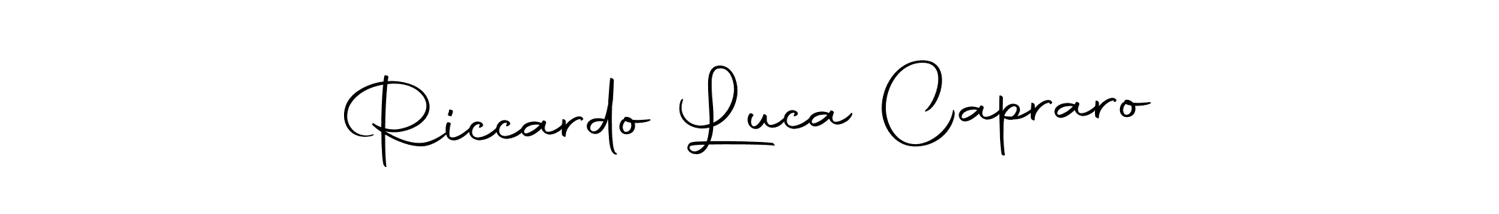 Design your own signature with our free online signature maker. With this signature software, you can create a handwritten (Autography-DOLnW) signature for name Riccardo Luca Capraro. Riccardo Luca Capraro signature style 10 images and pictures png